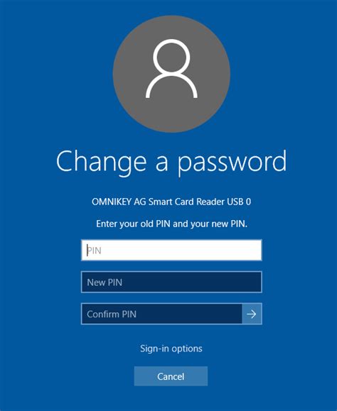 change smart card pin windows 10|smart card password reset.